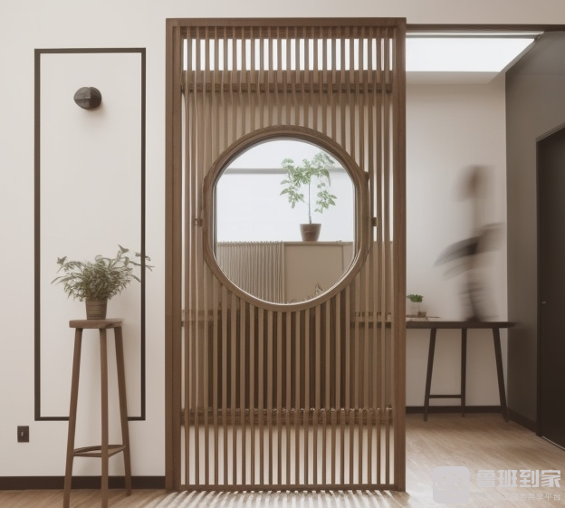 屏风隔断效果图