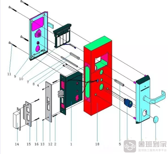 半岛BOB智能锁安装视频智能门锁安装步骤(图1)