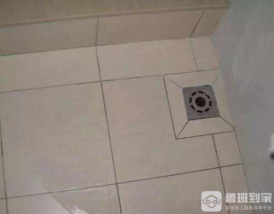 地漏处瓷砖的铺贴方法