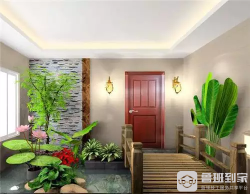 几种入户花园装修效果图，推门即见的风景！