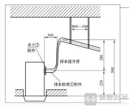 升泵的冷凝水管安装图例