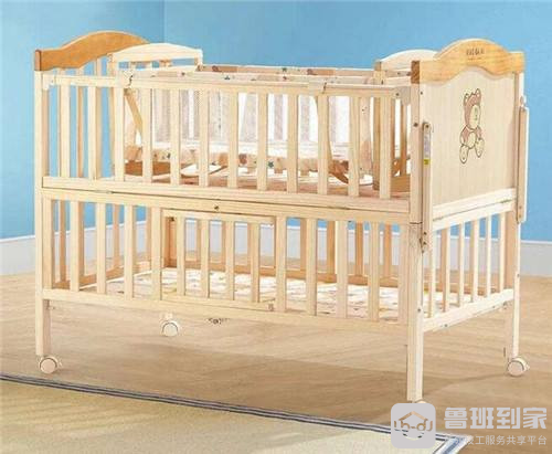 笑巴喜婴儿床安装详细分解图1
