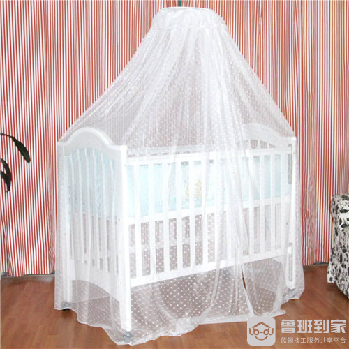 婴儿床蚊帐安装