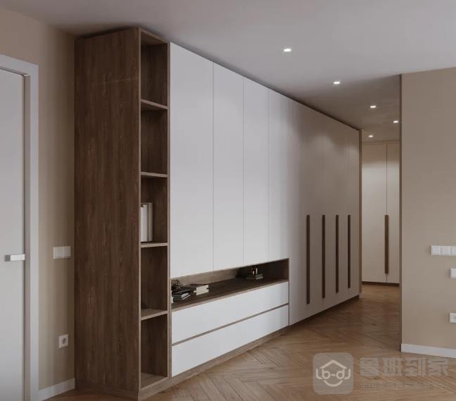 安装入墙式整体衣柜，美观实用，让房间扩大10-20平方