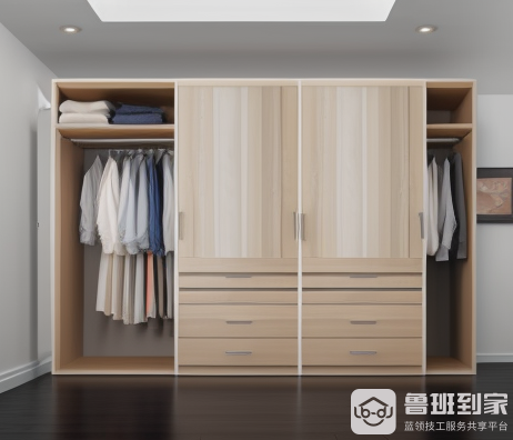 实木颗粒板衣柜